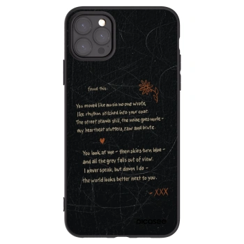 Picasee fekete szilikon tok az alábbi mobiltelefonokra Apple iPhone 11 Pro Max - POET