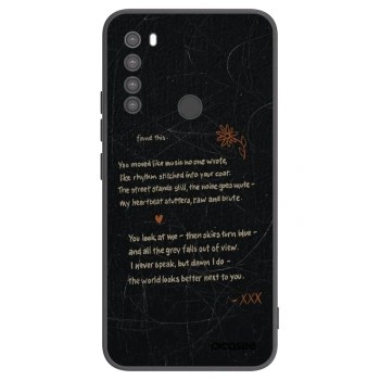 Picasee fekete szilikon tok az alábbi mobiltelefonokra Xiaomi Redmi Note 8 - POET
