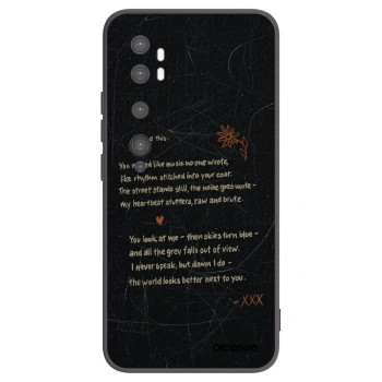 Picasee fekete szilikon tok az alábbi mobiltelefonokra Xiaomi Mi Note 10 (Pro) - POET