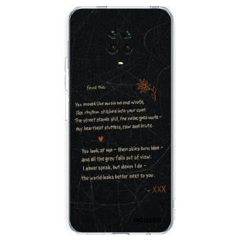 Picasee átlátszó szilikon tok az alábbi mobiltelefonokra Xiaomi Redmi Note 9S - POET