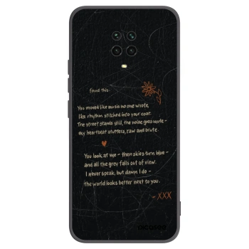 Picasee fekete szilikon tok az alábbi mobiltelefonokra Xiaomi Redmi Note 9S - POET
