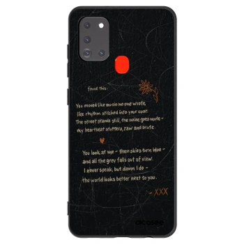 Picasee fekete szilikon tok az alábbi mobiltelefonokra Samsung Galaxy A21s - POET