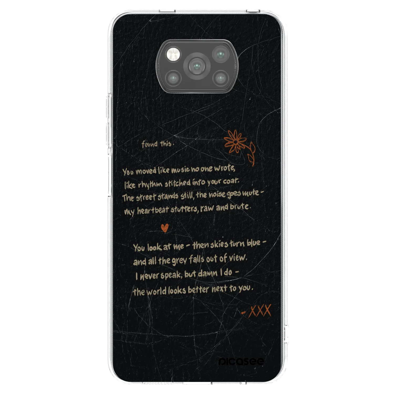 Picasee fekete szilikon tok az alábbi mobiltelefonokra Xiaomi Poco X3 - POET