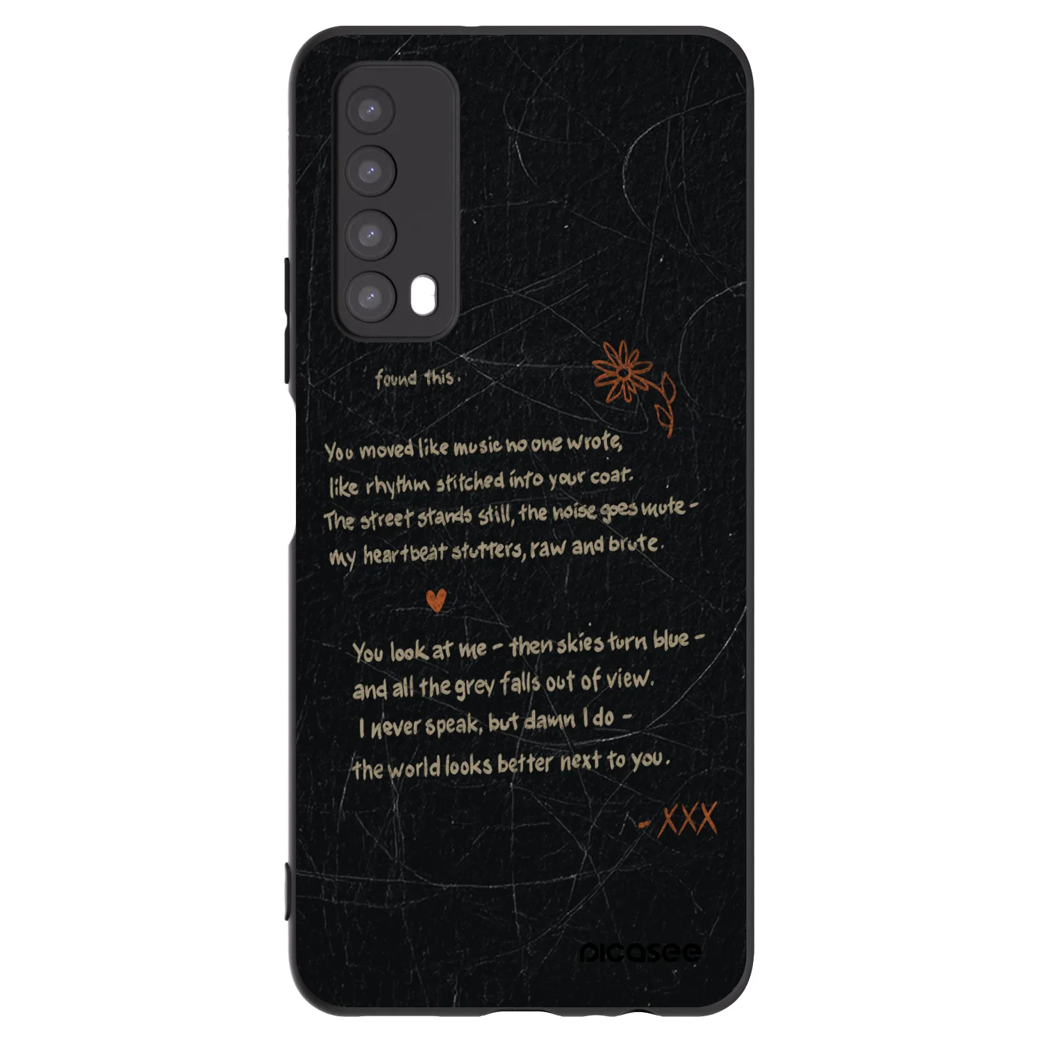 Picasee fekete szilikon tok az alábbi mobiltelefonokra Huawei P Smart 2021 - POET