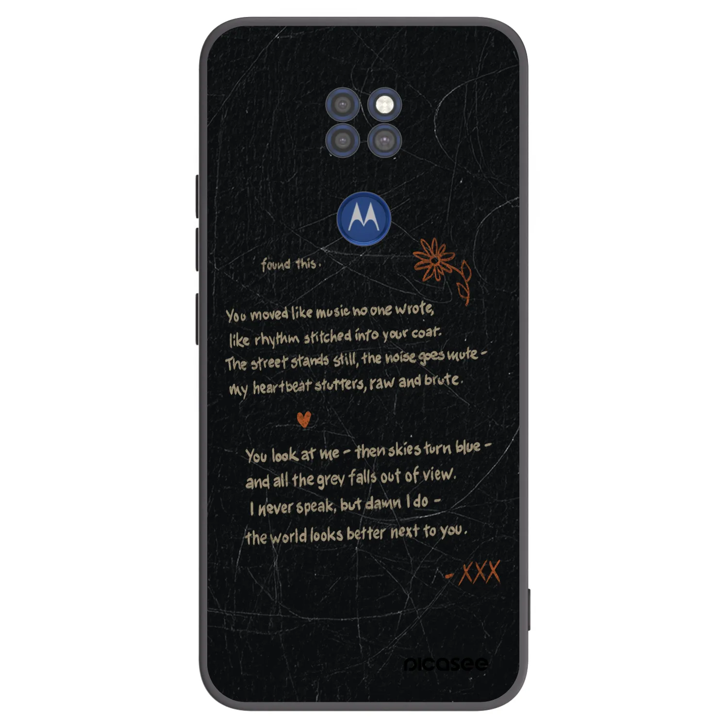 Picasee fekete szilikon tok az alábbi mobiltelefonokra Motorola Moto G9 Play - POET