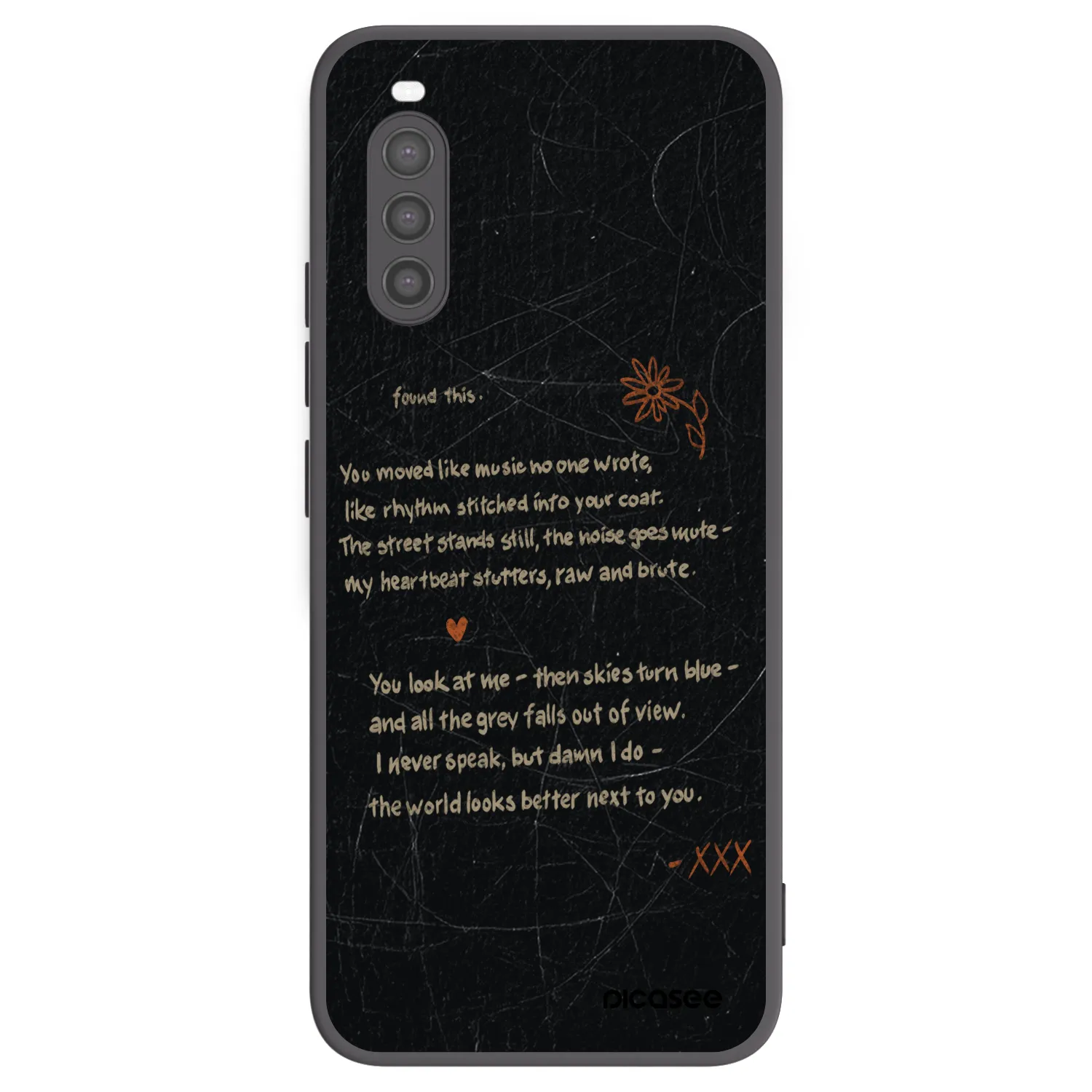 Picasee fekete szilikon tok az alábbi mobiltelefonokra Sony Xperia 10 II - POET