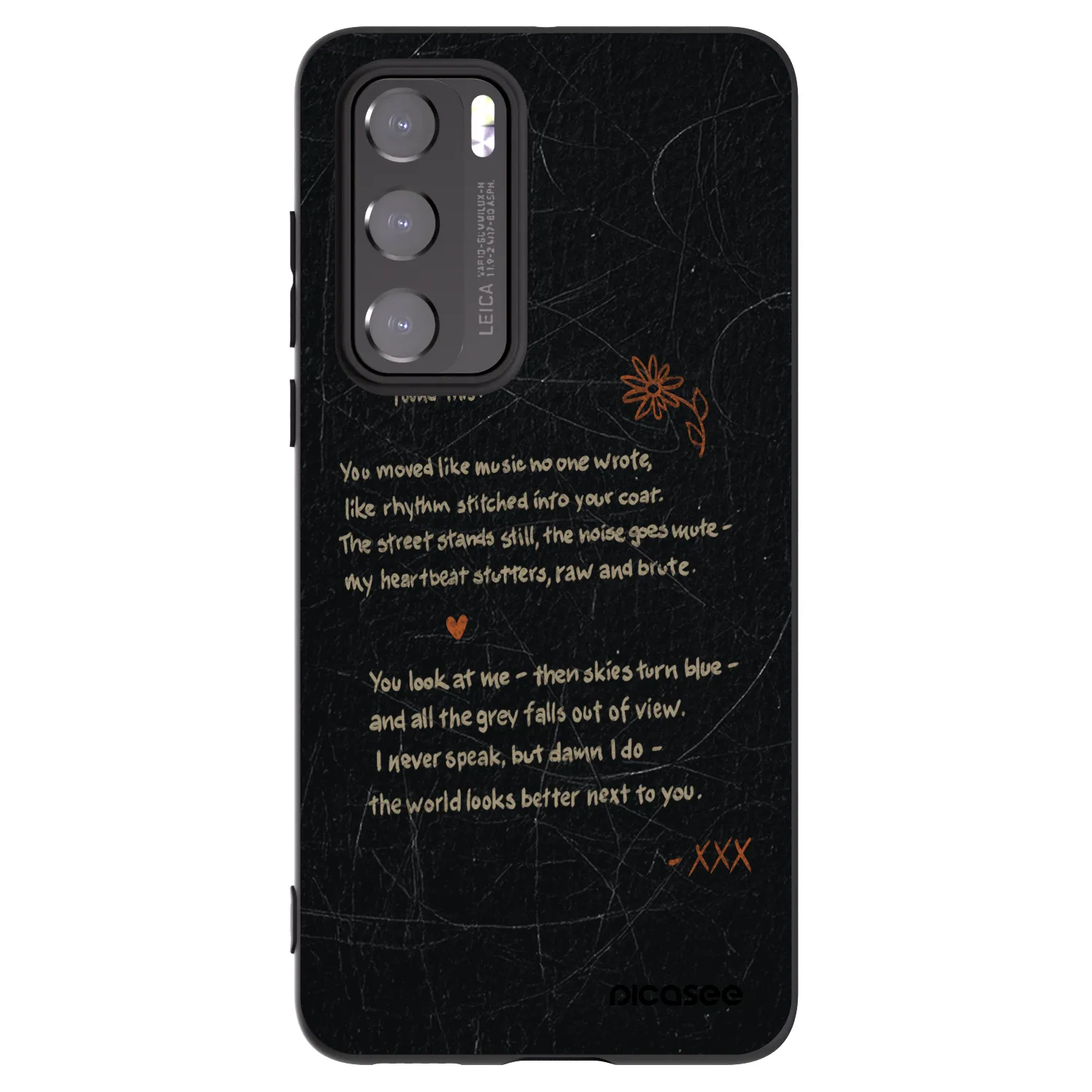 Picasee fekete szilikon tok az alábbi mobiltelefonokra Huawei P40 - POET