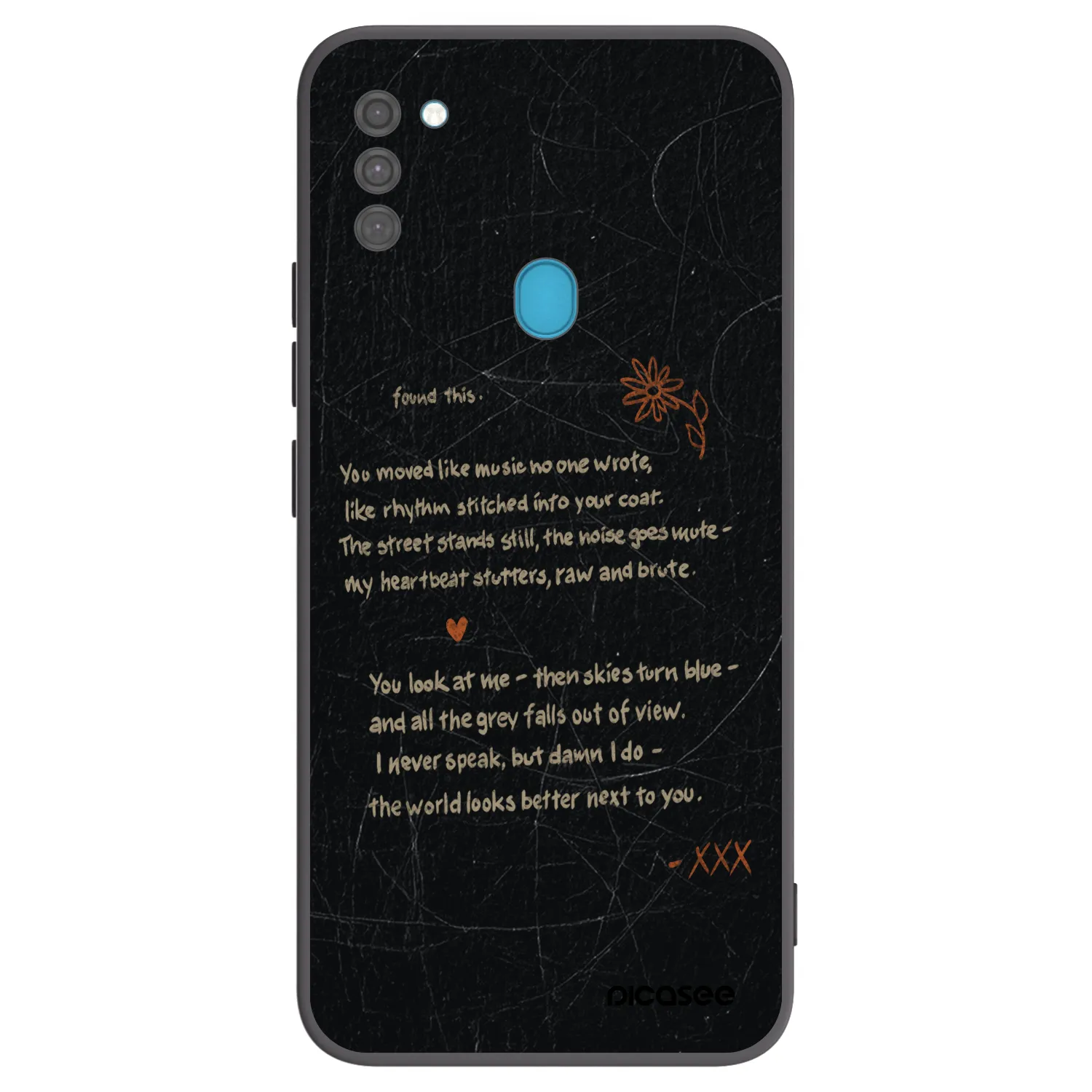 Picasee fekete szilikon tok az alábbi mobiltelefonokra Samsung Galaxy M11 - POET