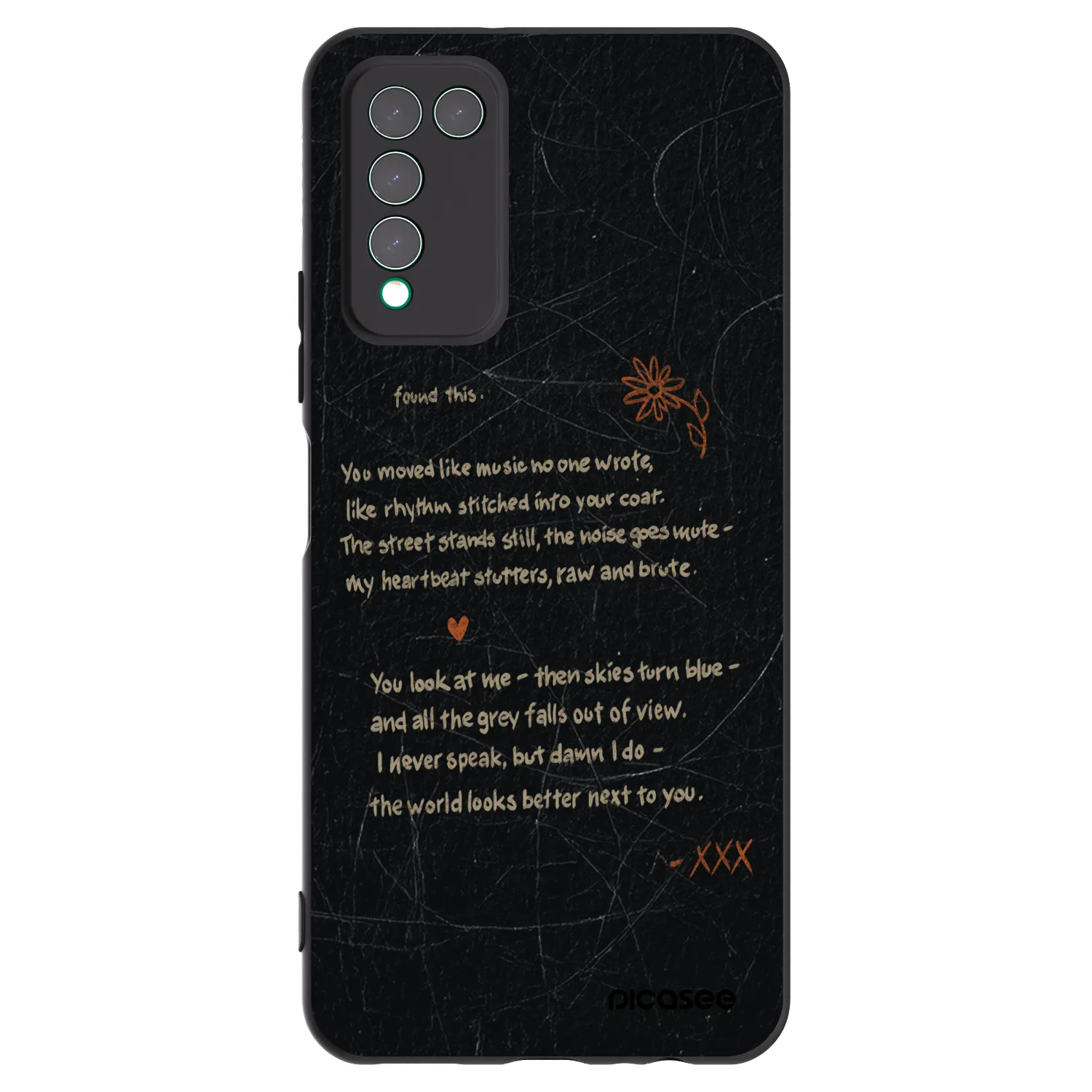 Picasee fekete szilikon tok az alábbi mobiltelefonokra Honor 10X Lite - POET