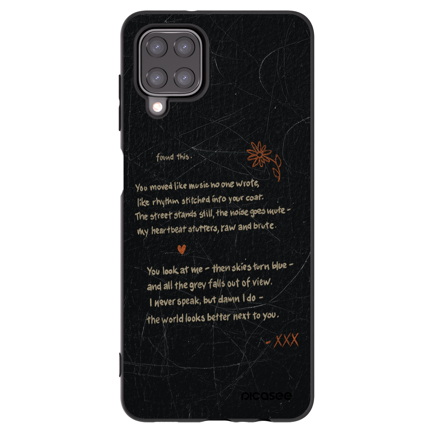 Picasee fekete szilikon tok az alábbi mobiltelefonokra Samsung Galaxy A12 A125F - POET