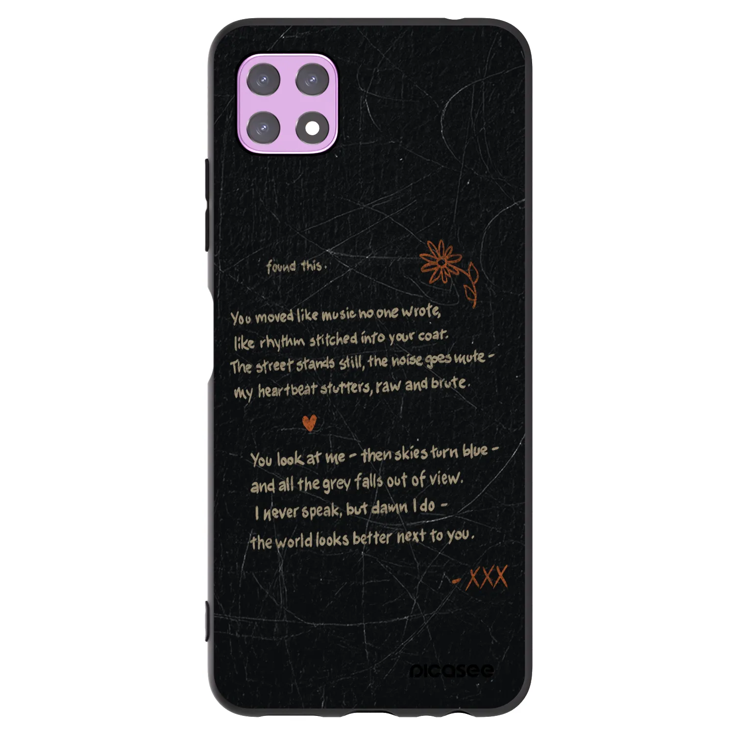 Picasee fekete szilikon tok az alábbi mobiltelefonokra Samsung Galaxy A22 A226B 5G - POET