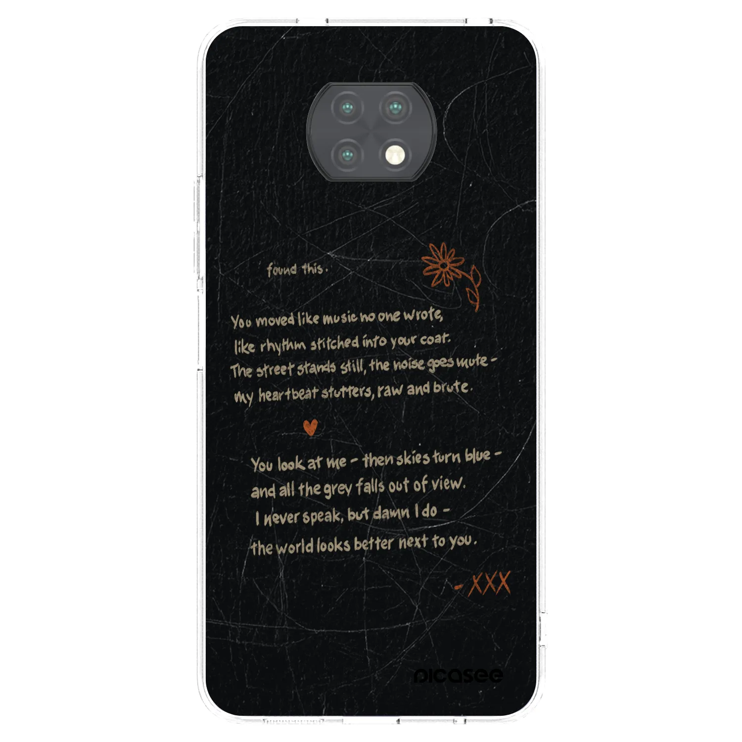 Picasee átlátszó szilikon tok az alábbi mobiltelefonokra Xiaomi Redmi Note 9T - POET