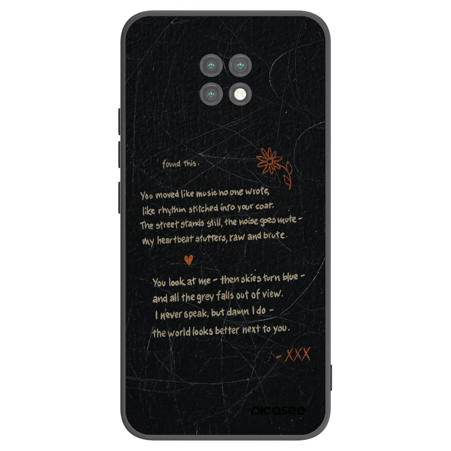 Picasee fekete szilikon tok az alábbi mobiltelefonokra Xiaomi Redmi Note 9T - POET