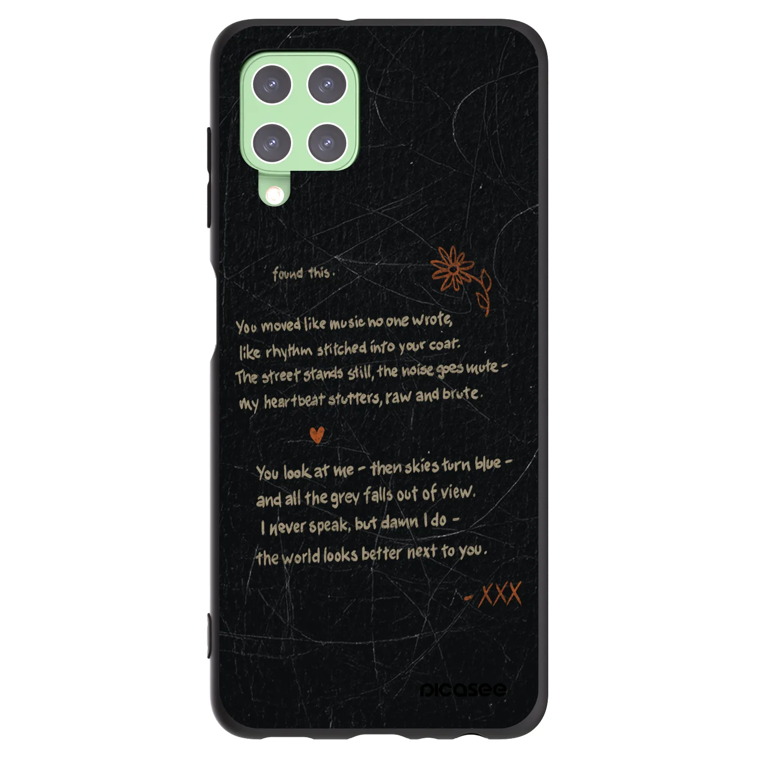 Picasee fekete szilikon tok az alábbi mobiltelefonokra Samsung Galaxy A22 A225F 4G - POET