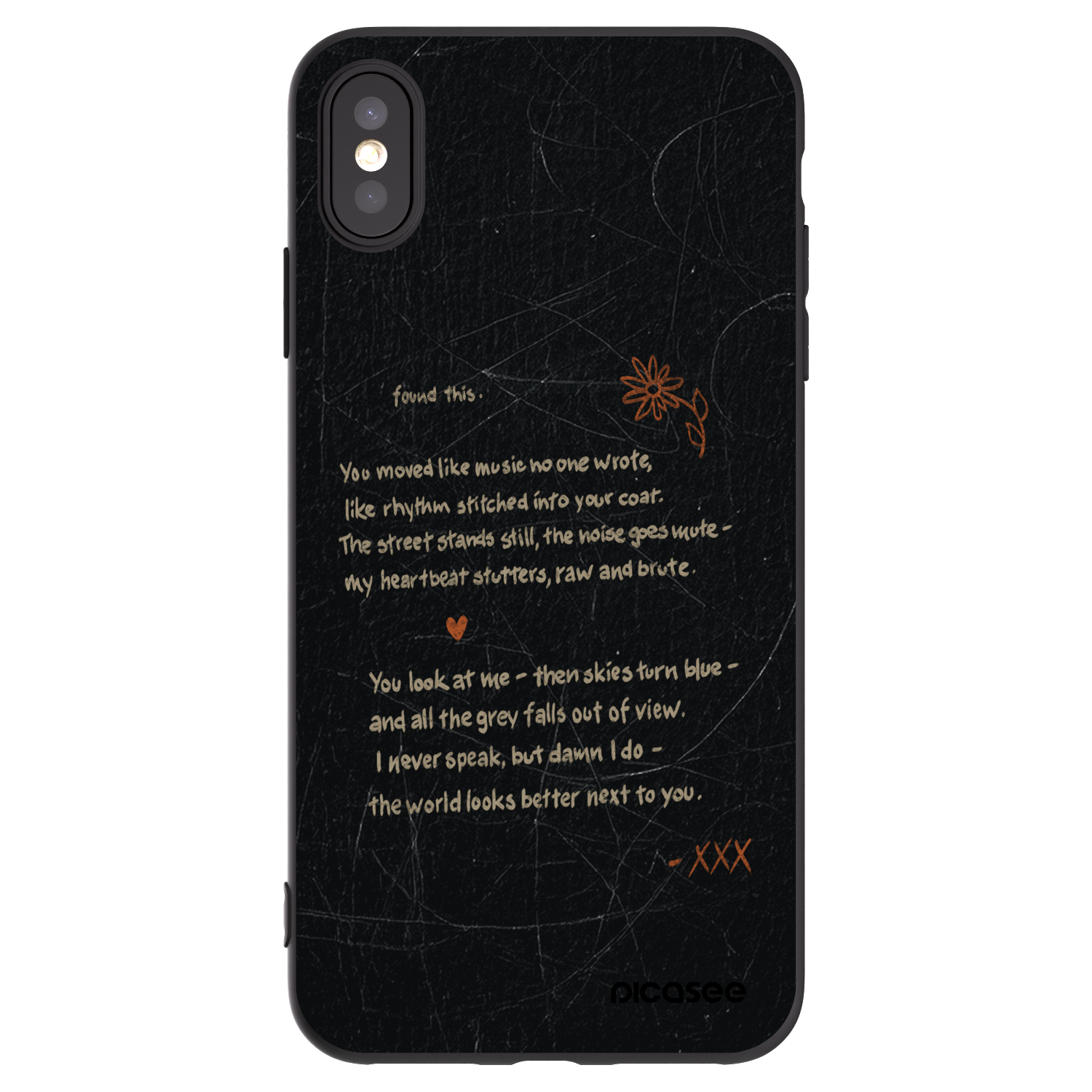Picasee fekete szilikon tok az alábbi mobiltelefonokra Apple iPhone XS Max - POET