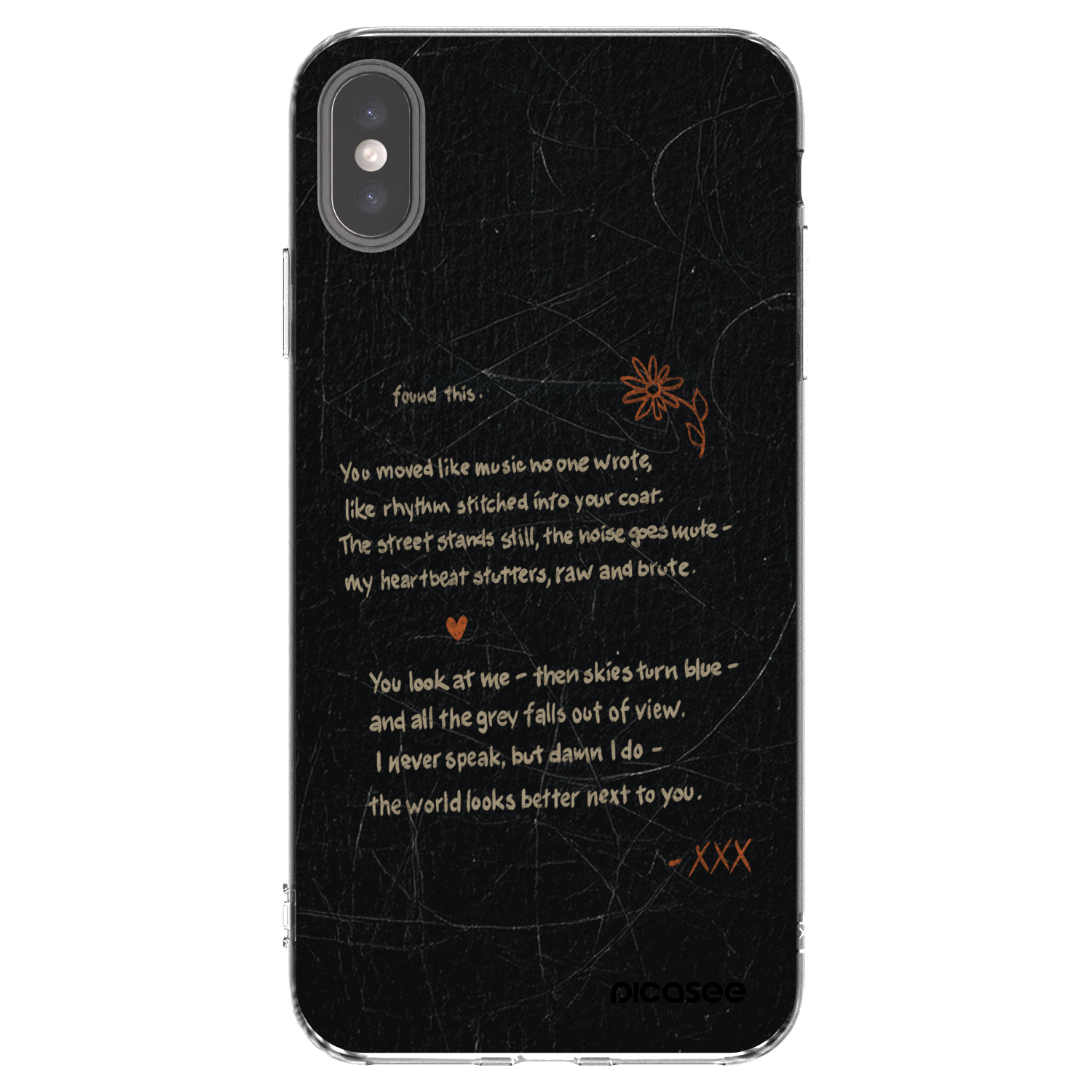 Picasee átlátszó szilikon tok az alábbi mobiltelefonokra Apple iPhone XS Max - POET