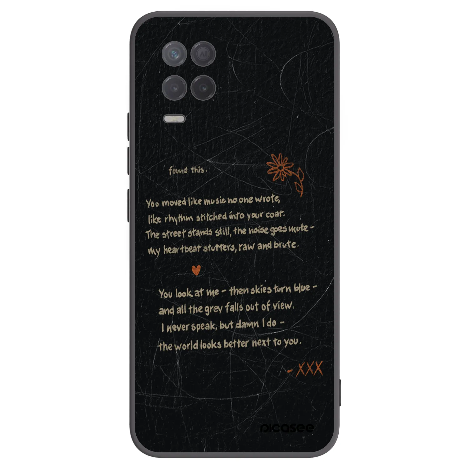 Picasee fekete szilikon tok az alábbi mobiltelefonokra Realme 8 5G - POET