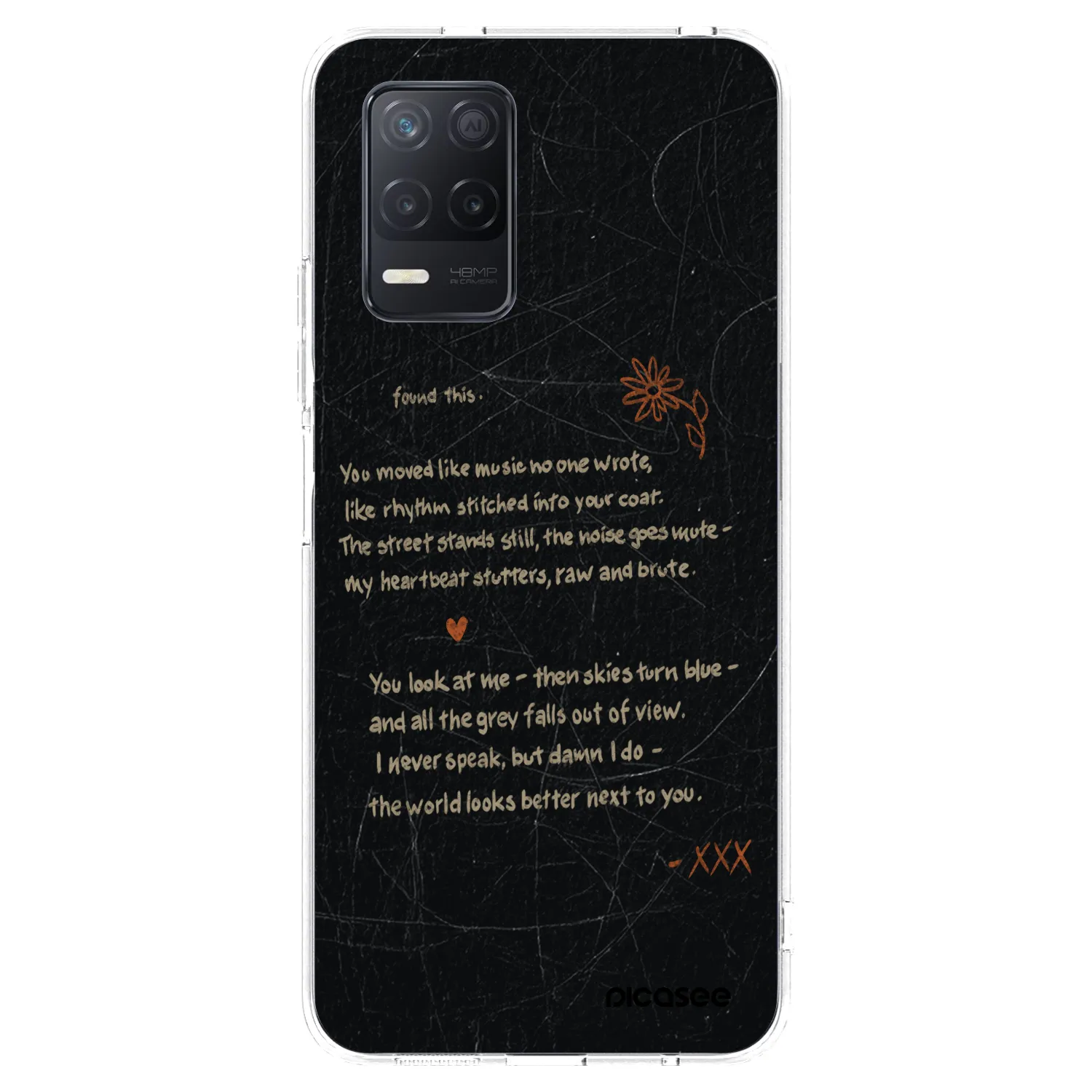 Picasee átlátszó szilikon tok az alábbi mobiltelefonokra Realme 8 5G - POET