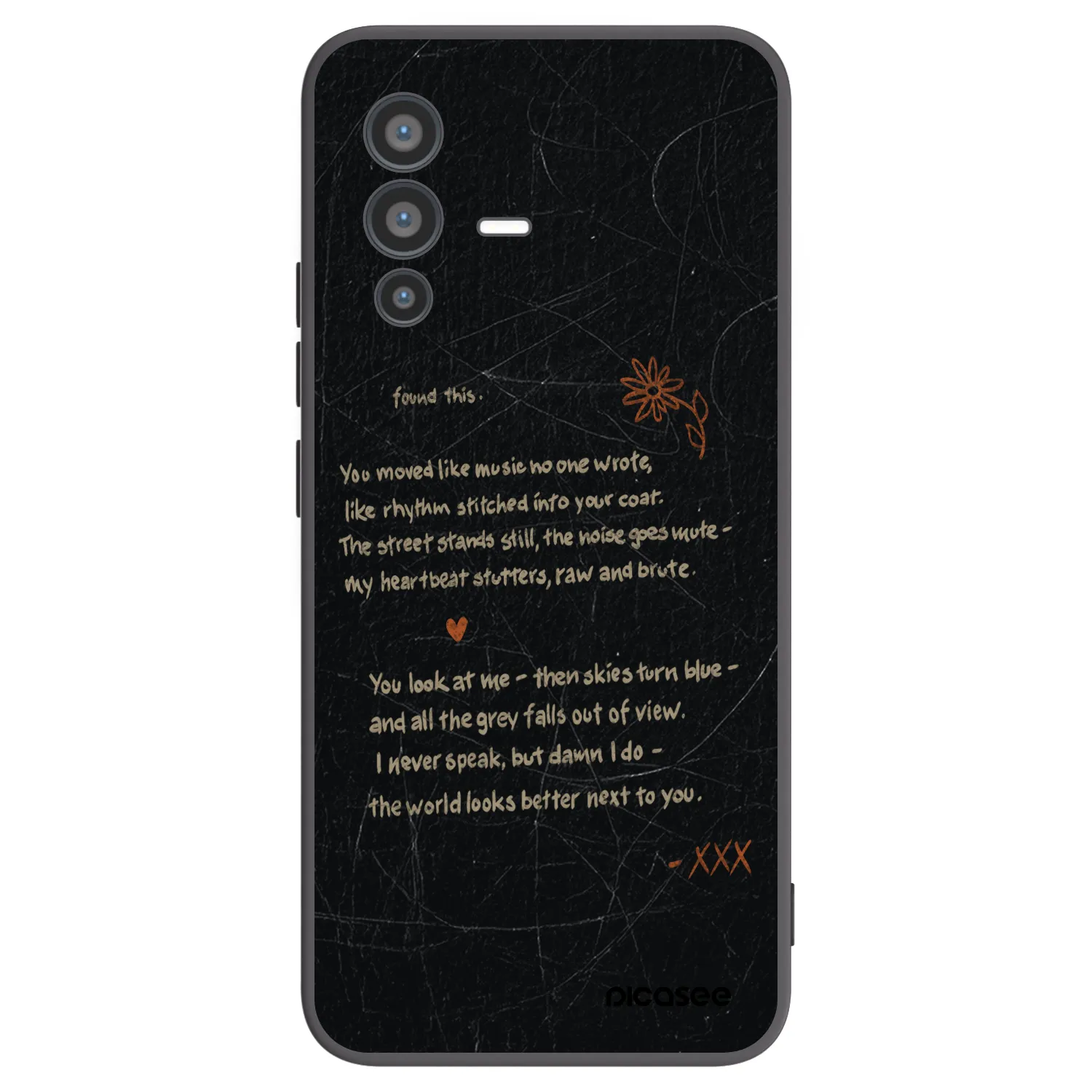 Picasee fekete szilikon tok az alábbi mobiltelefonokra Vivo V23 5G - POET