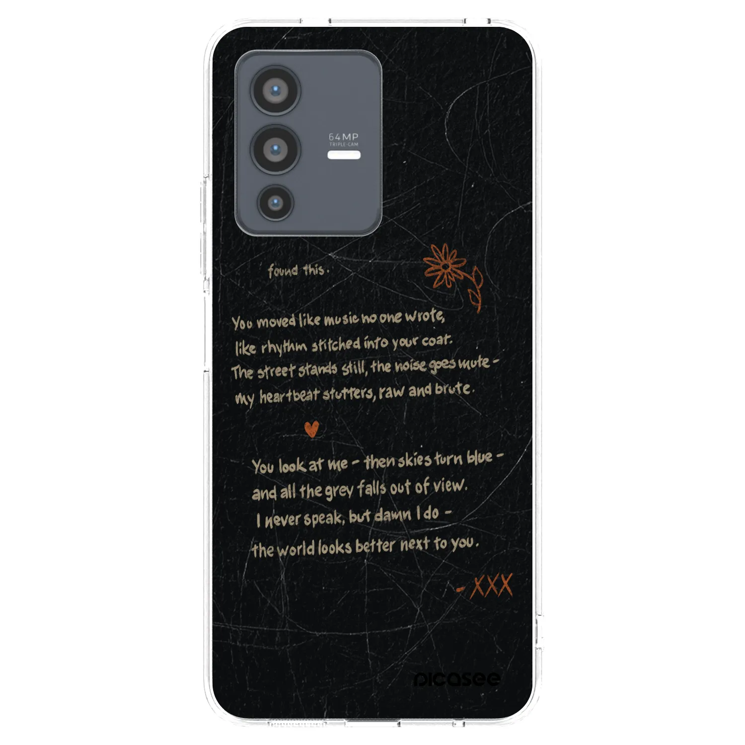 Picasee átlátszó szilikon tok az alábbi mobiltelefonokra Vivo V23 5G - POET