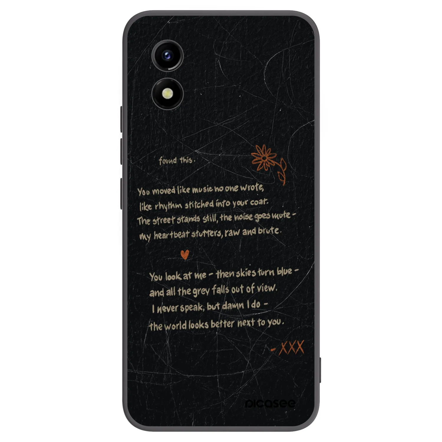 Picasee fekete szilikon tok az alábbi mobiltelefonokra Vivo Y01 - POET