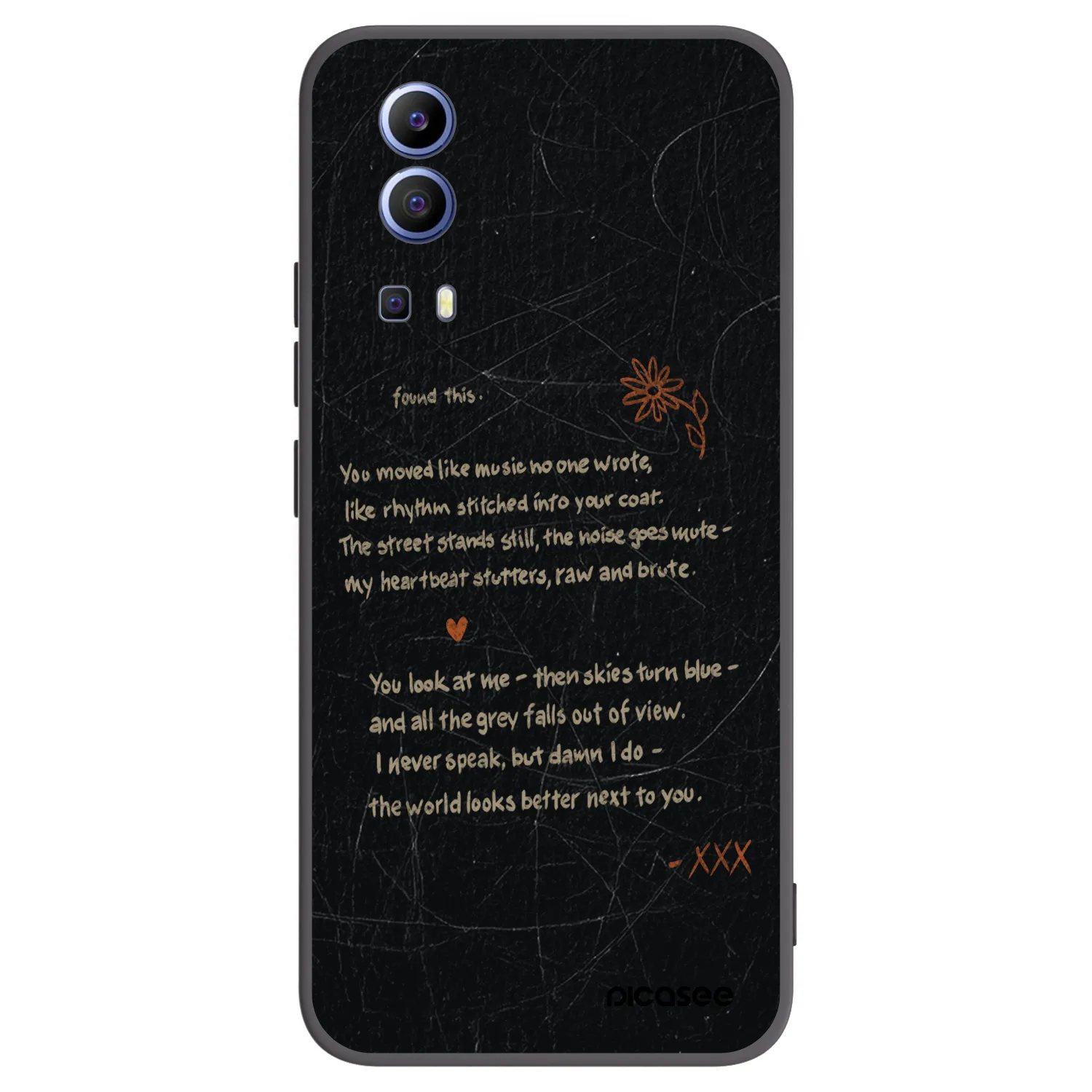 Picasee fekete szilikon tok az alábbi mobiltelefonokra Vivo Y52 5G - POET