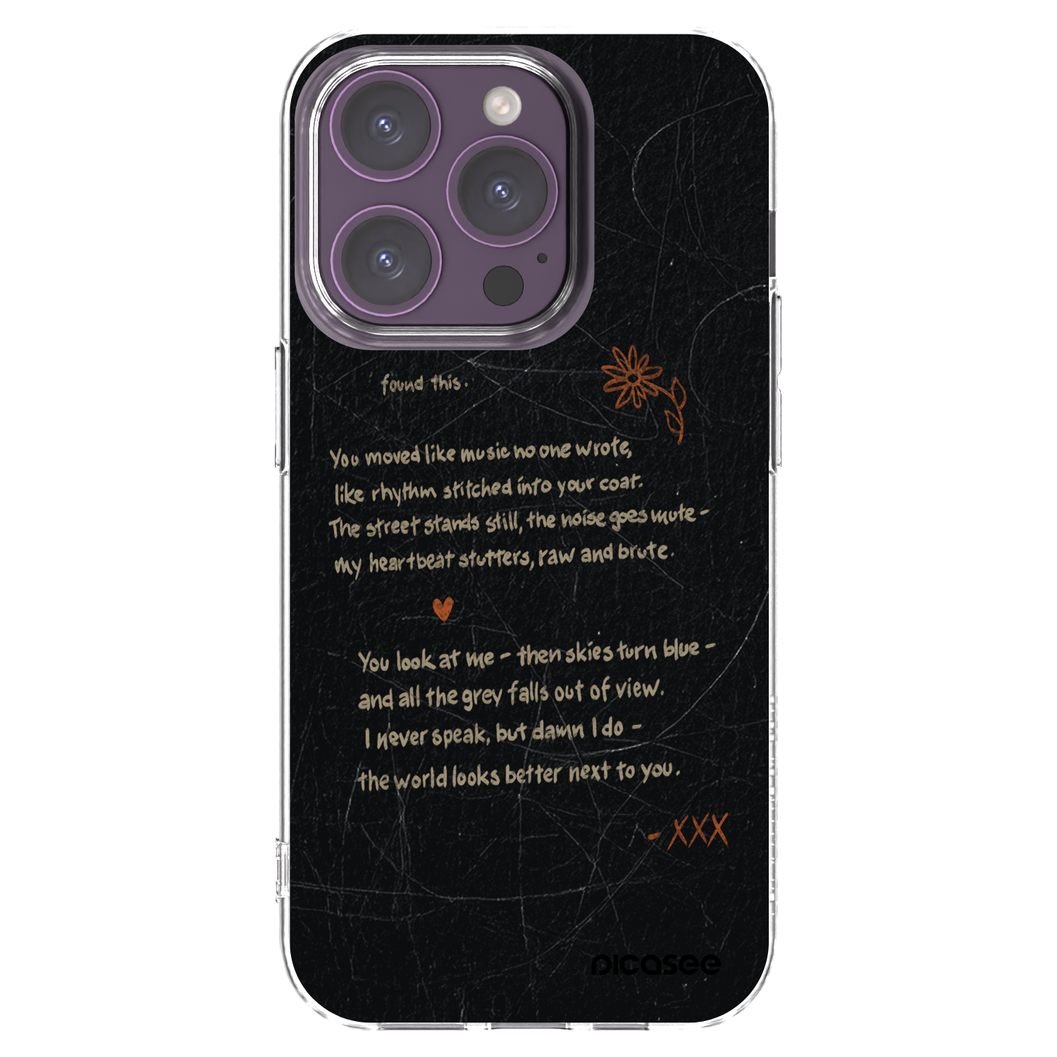 Picasee átlátszó szilikon tok az alábbi mobiltelefonokra Apple iPhone 14 Pro - POET