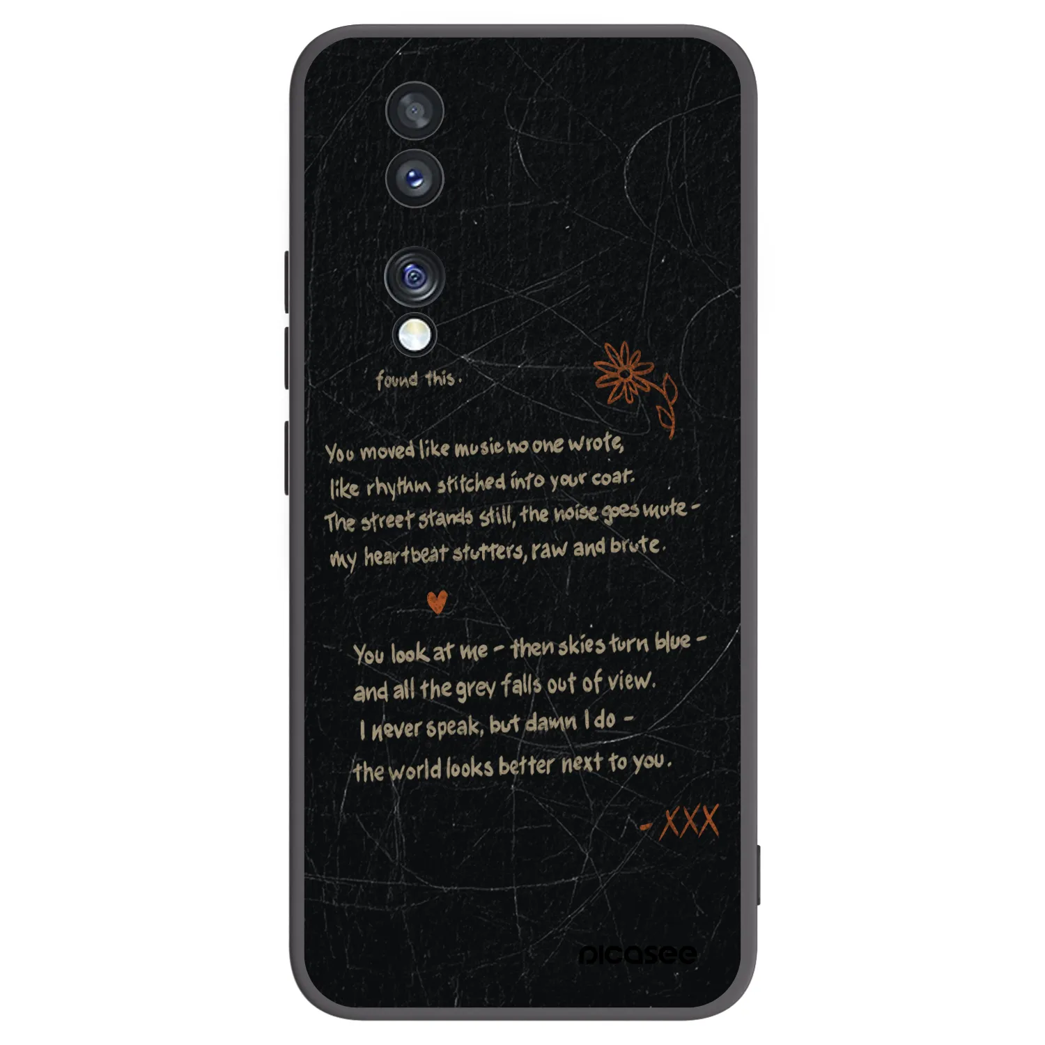 Picasee fekete szilikon tok az alábbi mobiltelefonokra Honor 70 - POET