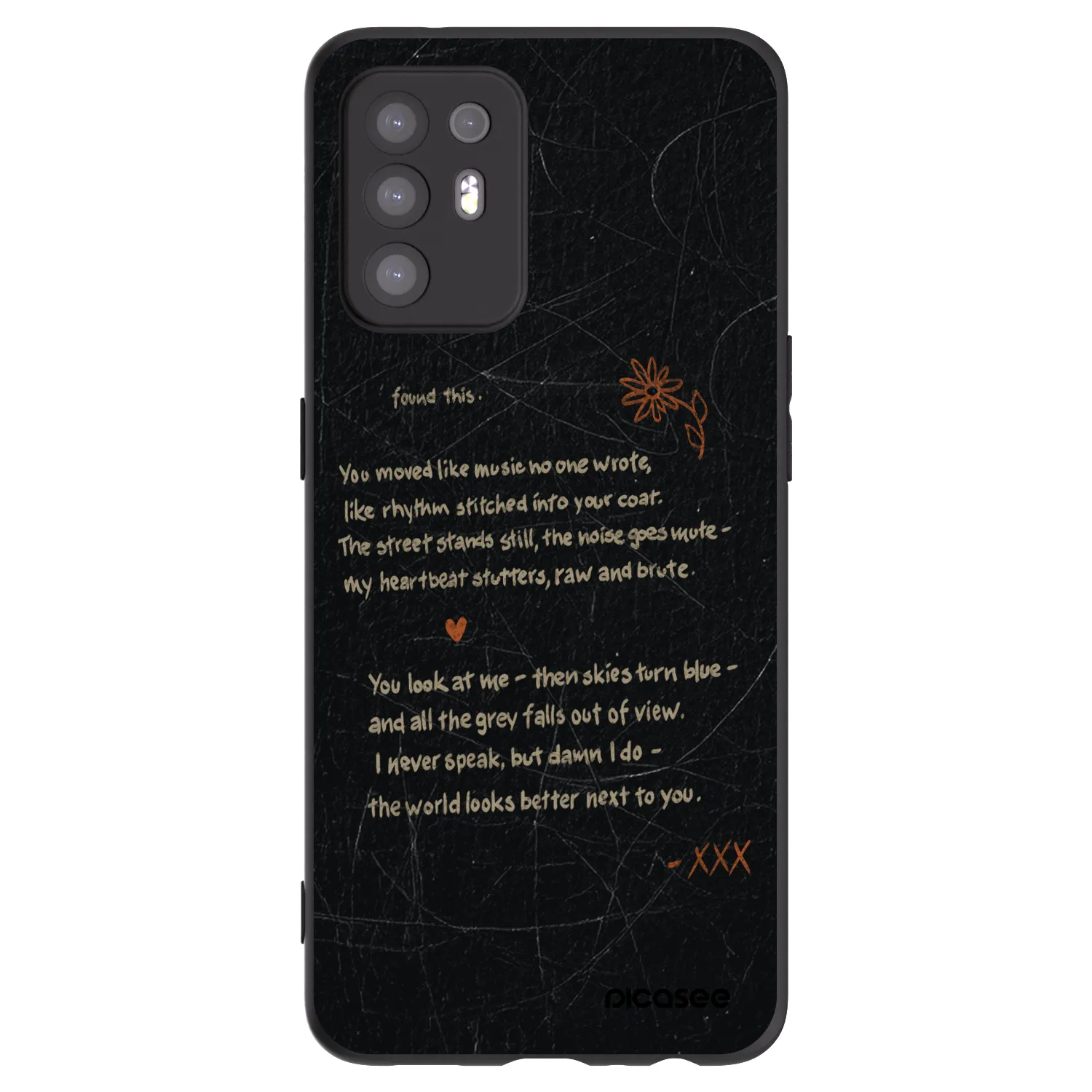 Picasee fekete szilikon tok az alábbi mobiltelefonokra OPPO A94 5G - POET
