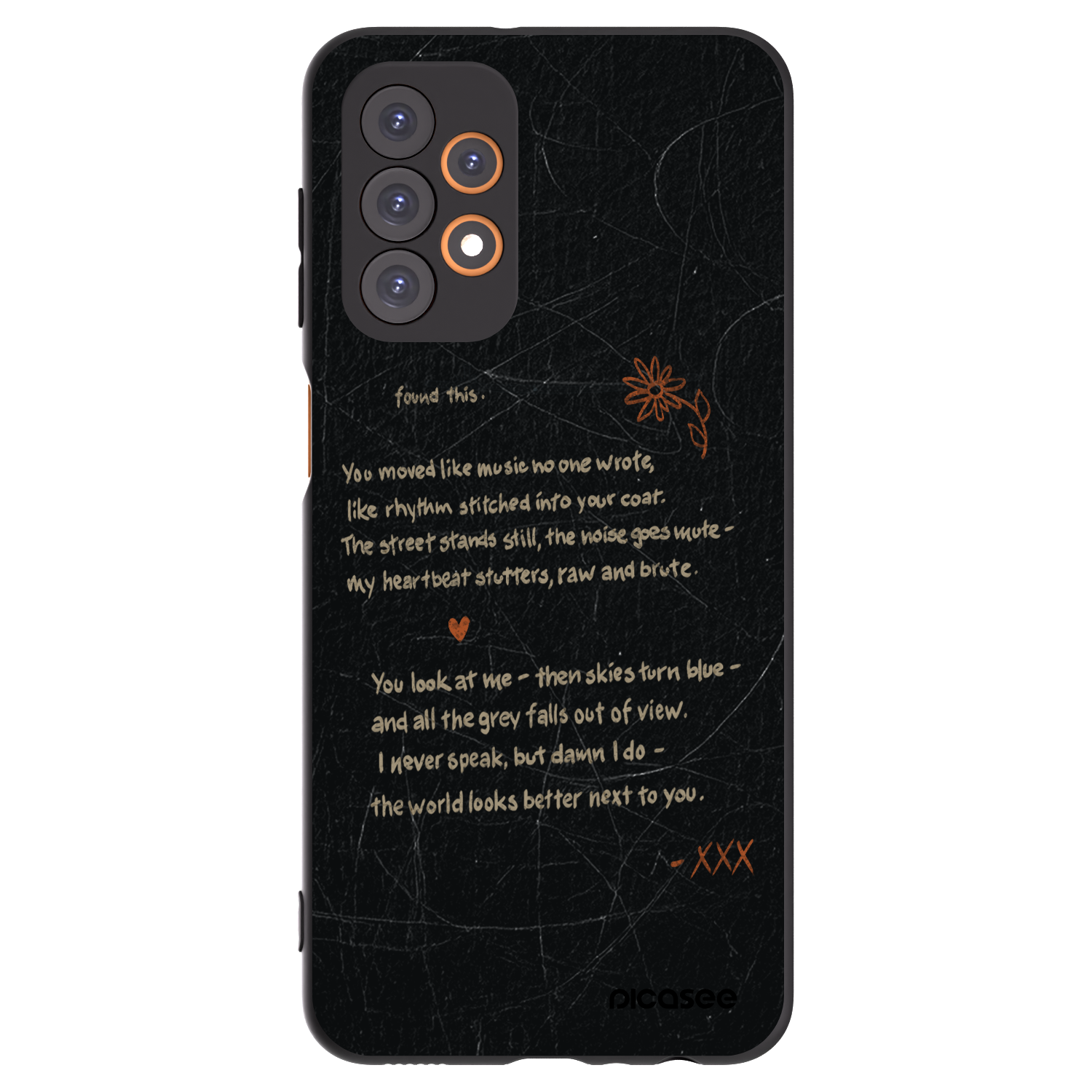 Picasee fekete szilikon tok az alábbi mobiltelefonokra Samsung Galaxy A23 A235F 4G - POET