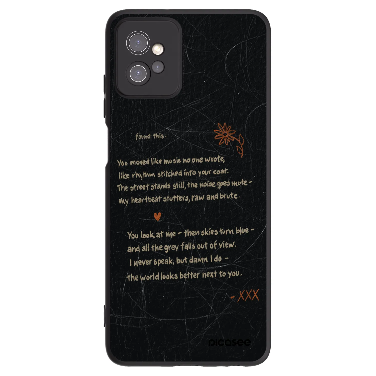 Picasee fekete szilikon tok az alábbi mobiltelefonokra Motorola Moto G32 - POET