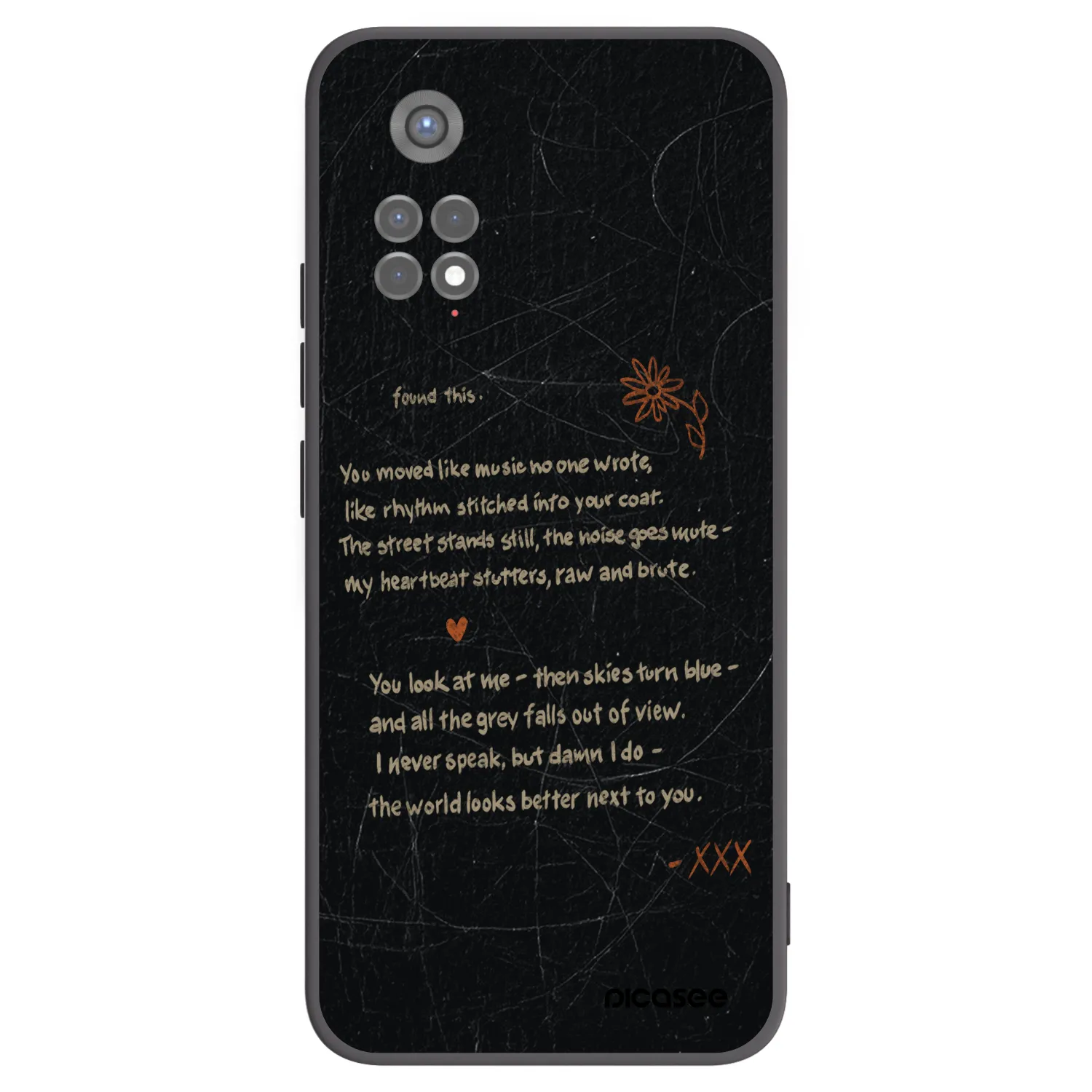 Picasee fekete szilikon tok az alábbi mobiltelefonokra Xiaomi Redmi Note 11S 5G - POET