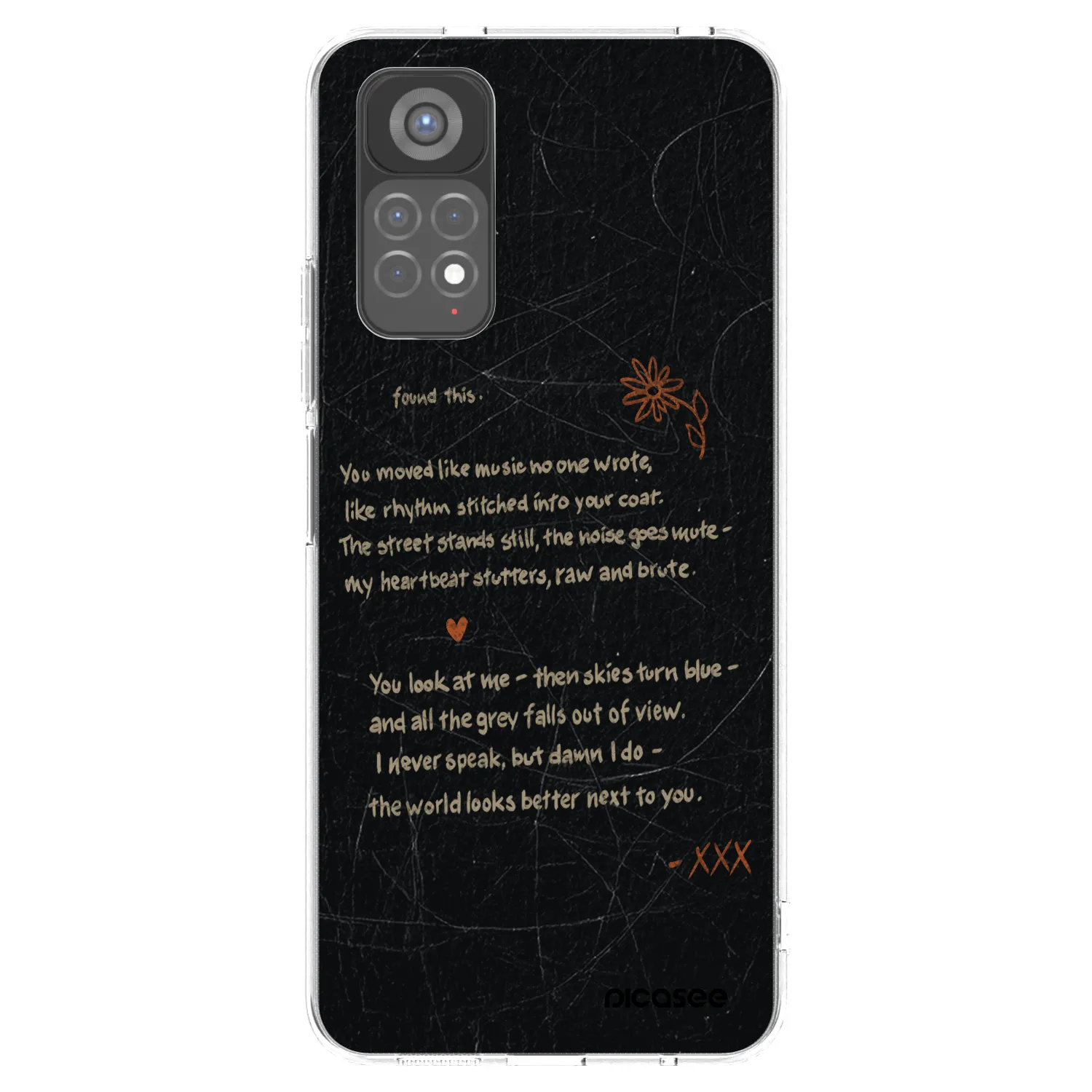 Picasee átlátszó szilikon tok az alábbi mobiltelefonokra Xiaomi Redmi Note 11S 5G - POET