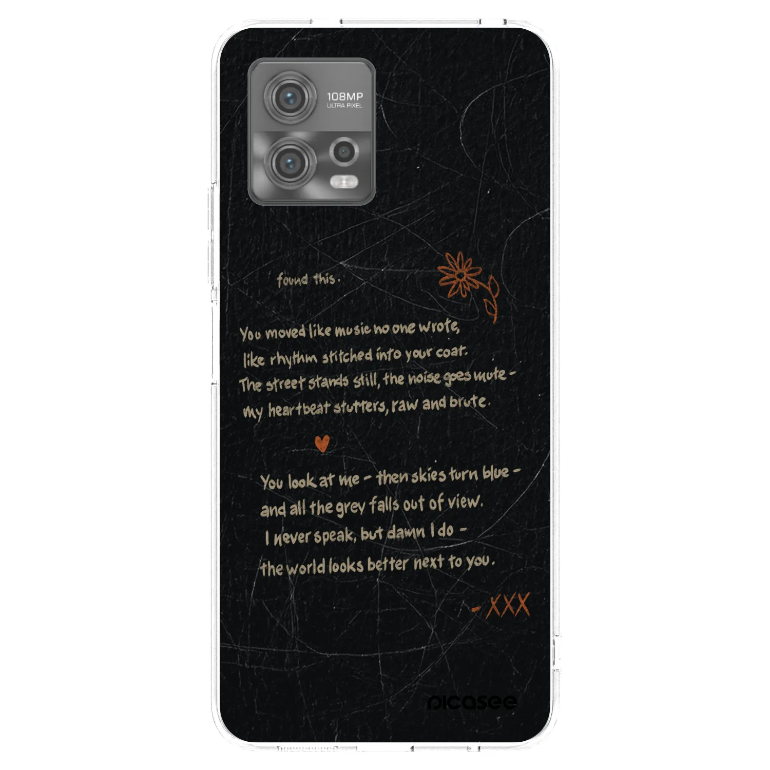 Picasee átlátszó szilikon tok az alábbi mobiltelefonokra Motorola Moto G72 - POET
