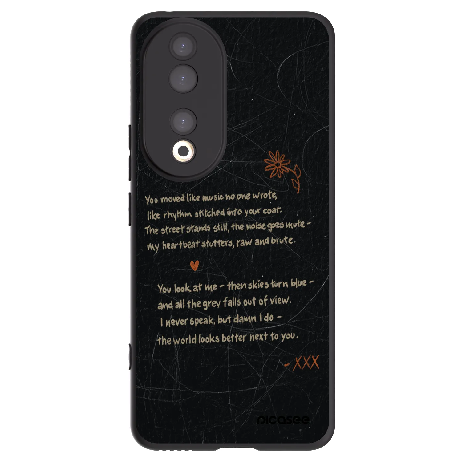 Picasee fekete szilikon tok az alábbi mobiltelefonokra Honor 90 5G - POET