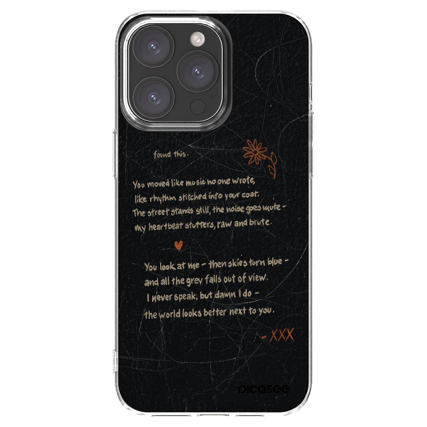 Picasee átlátszó szilikon tok az alábbi mobiltelefonokra Apple iPhone 15 Pro Max - POET