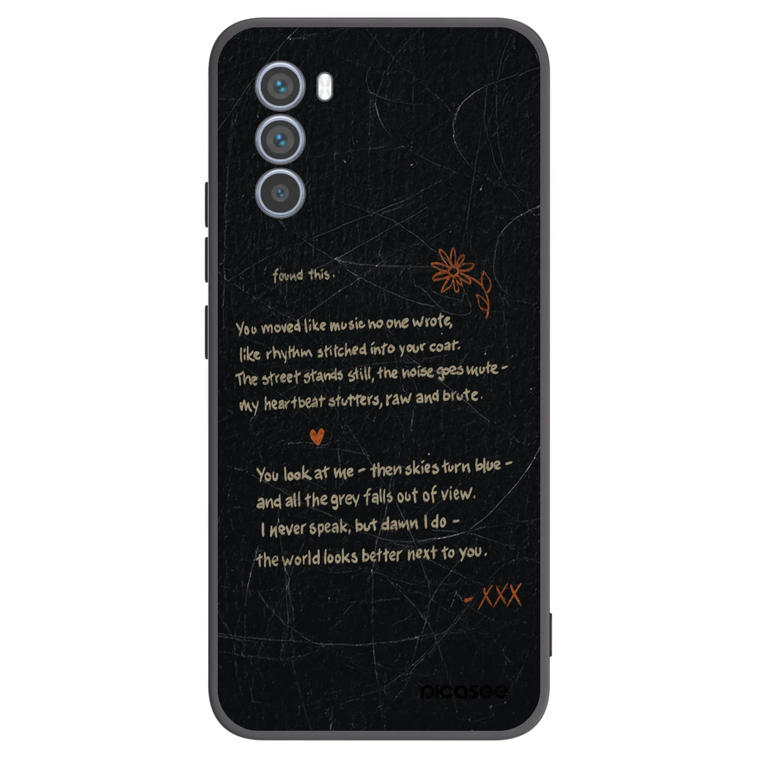 Picasee fekete szilikon tok az alábbi mobiltelefonokra Motorola Moto G62 - POET