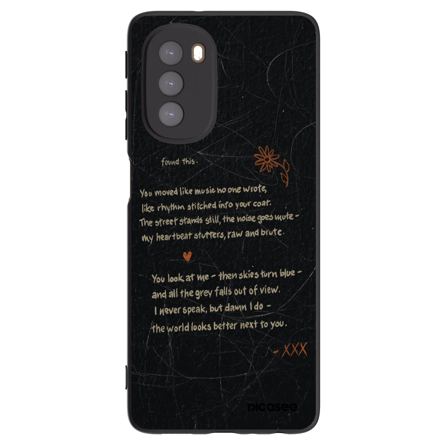 Picasee fekete szilikon tok az alábbi mobiltelefonokra Motorola Moto G51 - POET