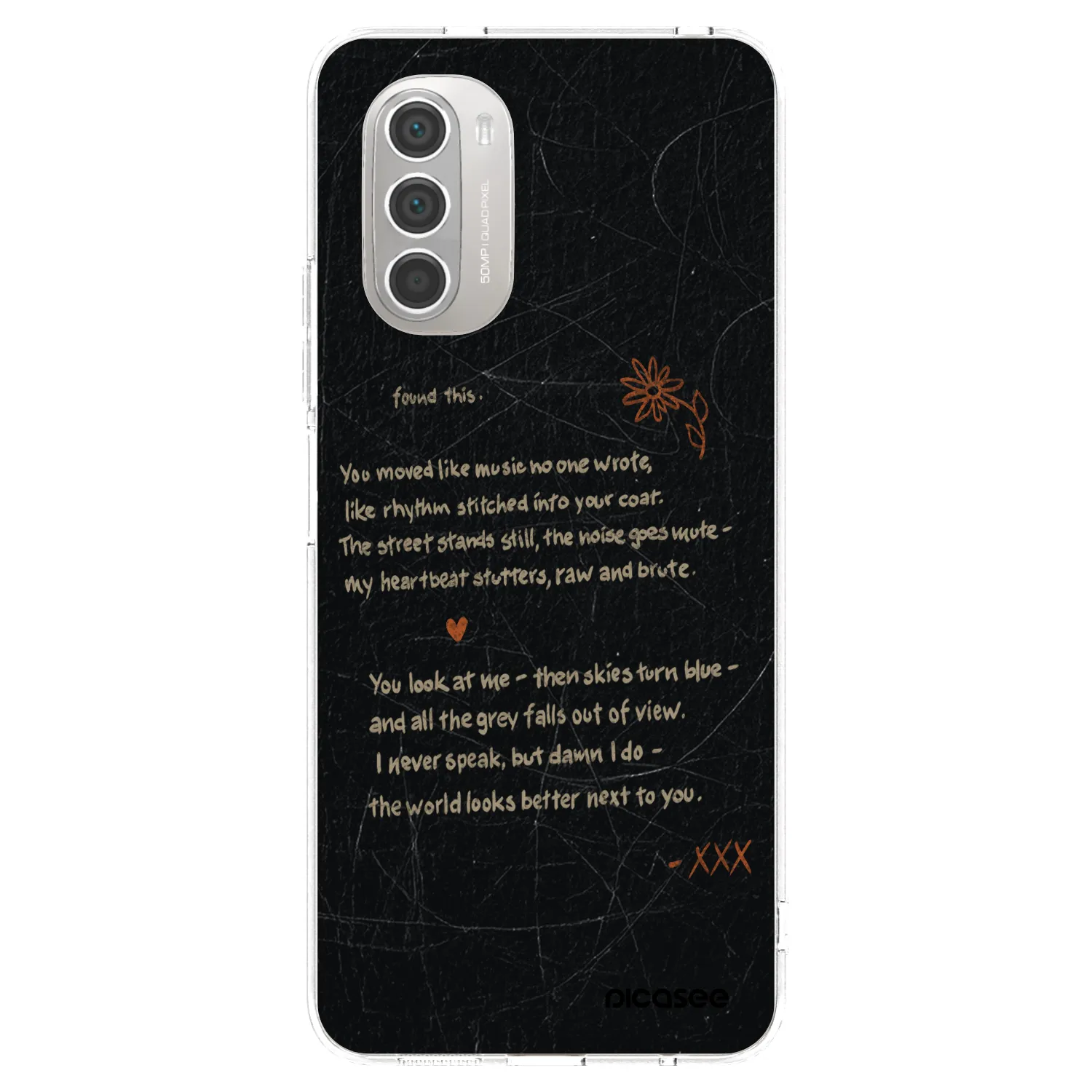 Picasee átlátszó szilikon tok az alábbi mobiltelefonokra Motorola Moto G51 - POET