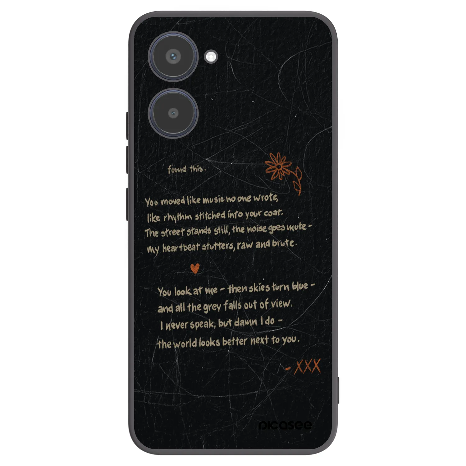 Picasee fekete szilikon tok az alábbi mobiltelefonokra Realme 10 4G - POET