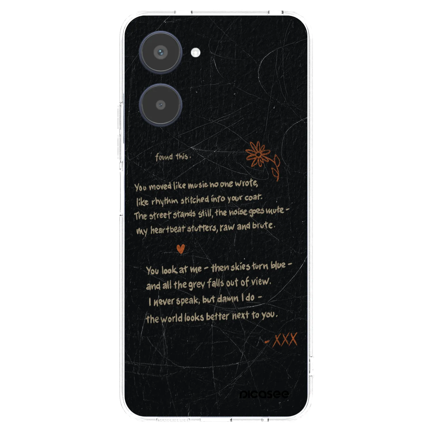 Picasee átlátszó szilikon tok az alábbi mobiltelefonokra Realme 10 4G - POET