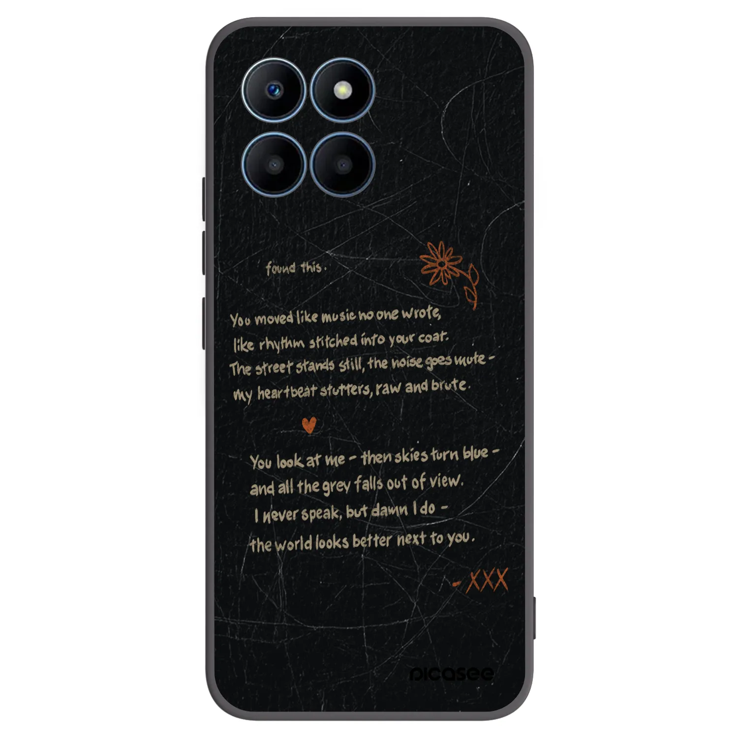 Picasee fekete szilikon tok az alábbi mobiltelefonokra Honor 70 Lite - POET