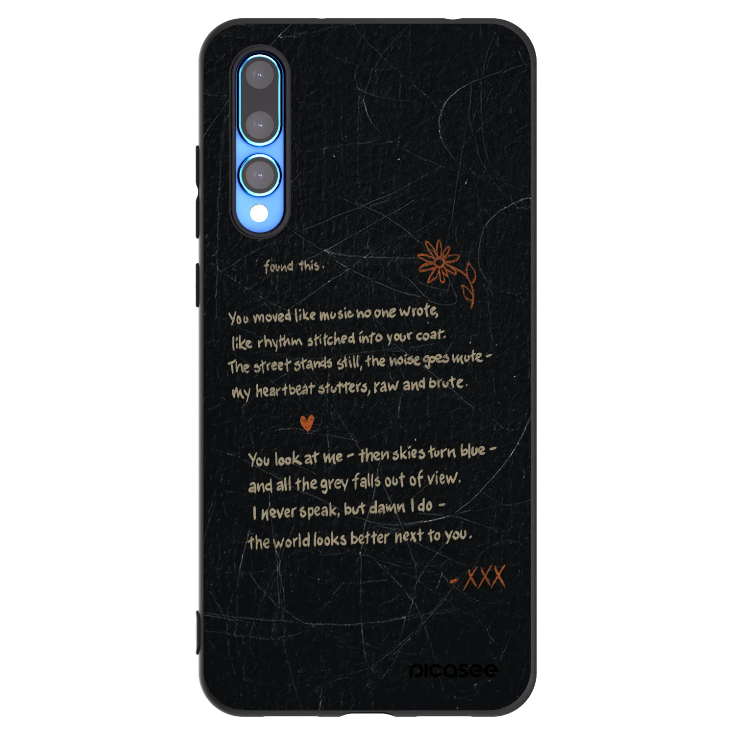 Picasee fekete szilikon tok az alábbi mobiltelefonokra Huawei P20 Pro - POET