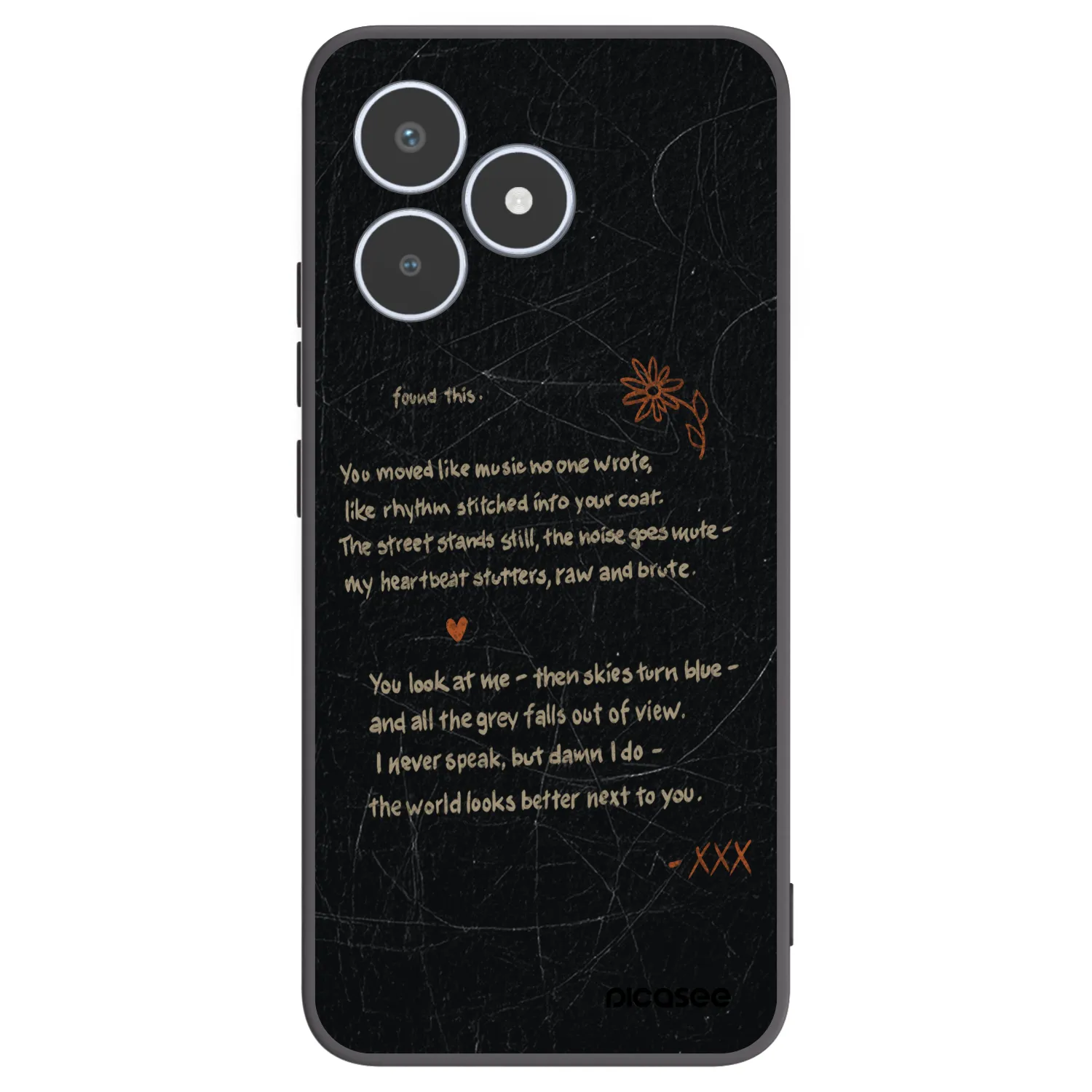 Picasee fekete szilikon tok az alábbi mobiltelefonokra Realme C53 - POET