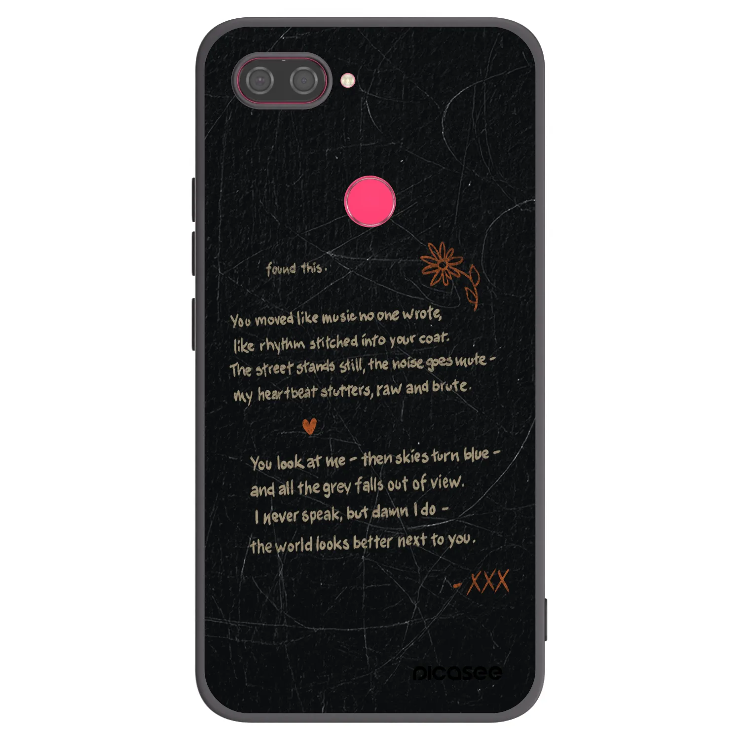 Picasee fekete szilikon tok az alábbi mobiltelefonokra Xiaomi Mi 8 Lite - POET