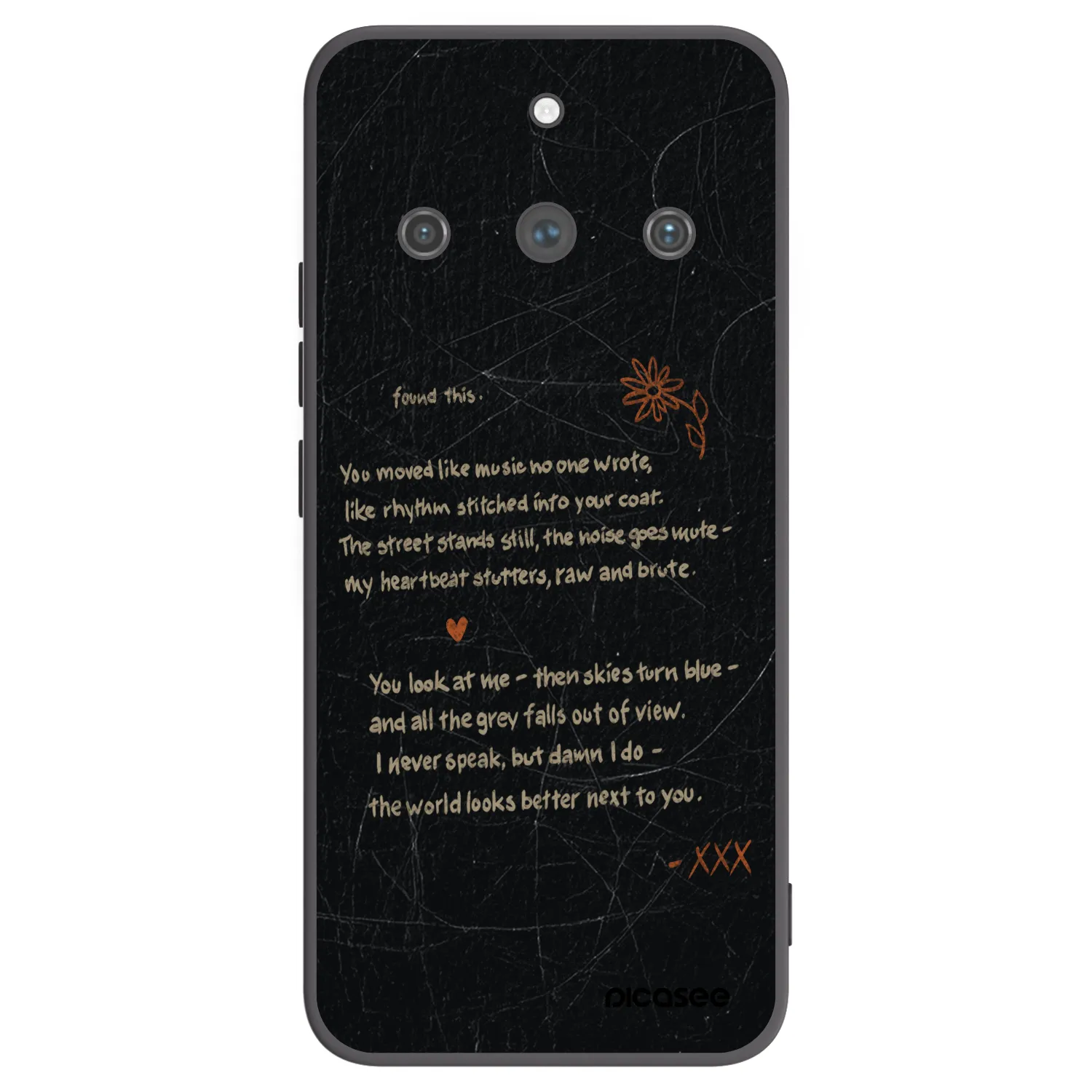 Picasee fekete szilikon tok az alábbi mobiltelefonokra Realme 11 Pro+ - POET