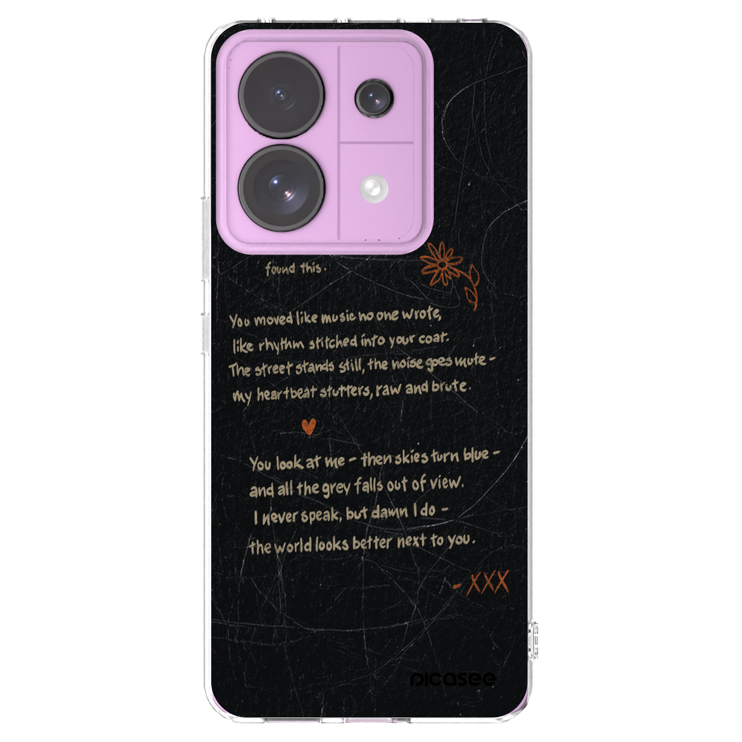 Picasee átlátszó szilikon tok az alábbi mobiltelefonokra Xiaomi Redmi Note 13 Pro 5G - POET