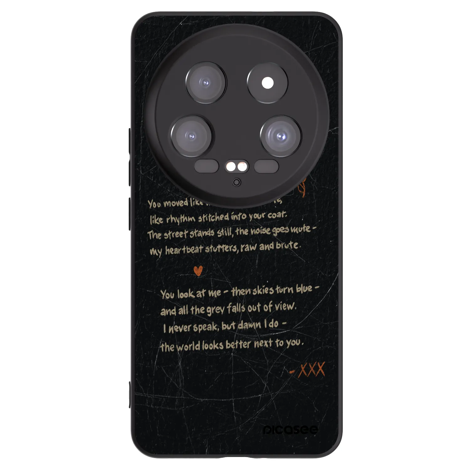 Picasee fekete szilikon tok az alábbi mobiltelefonokra Xiaomi 14 Ultra - POET