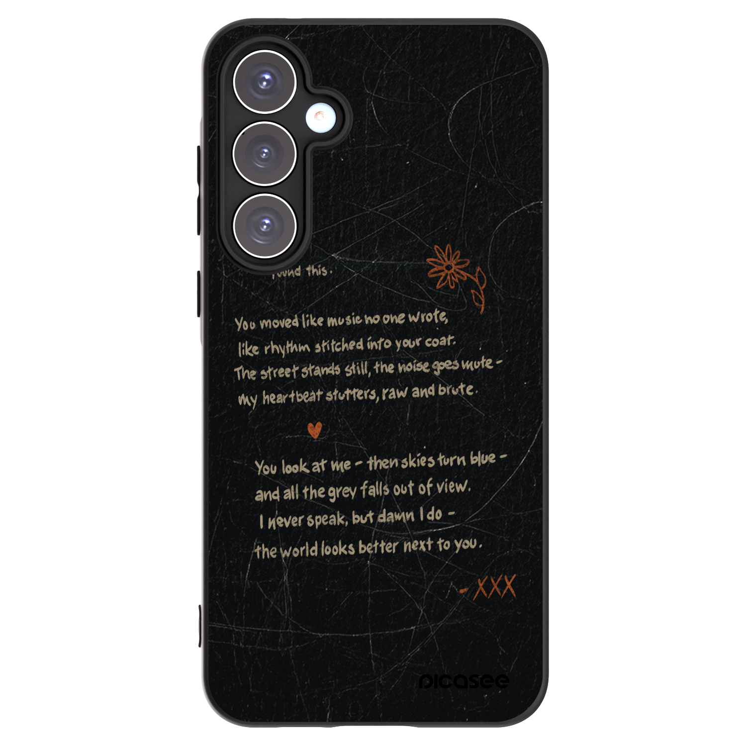 Picasee fekete szilikon tok az alábbi mobiltelefonokra Samsung Galaxy A55 5G A556B - POET
