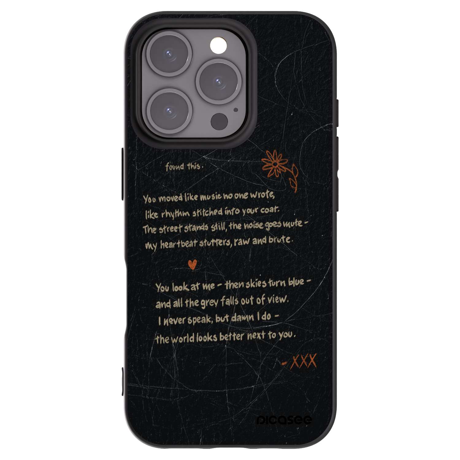 Picasee fekete szilikon tok az alábbi mobiltelefonokra Apple iPhone 16 Pro - POET